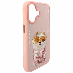 Nimmy Glasses Cool Nag Suojakuori iPhone 17:lle - Vaaleanpunainen