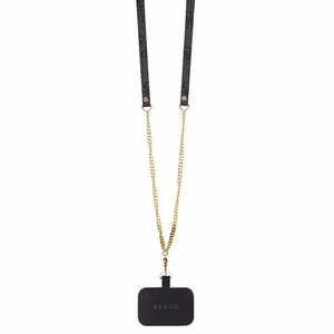 Guess GUHCP15SP4TDSCPK iPhone 15 6,1 musta/musta kovakuori Crossbody 4G Metal Logo