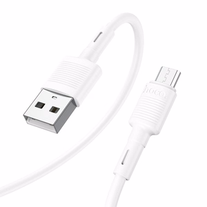USB-kaapeli Hoco X83 USB-A - MicroUSB 1,0 m valkoinen