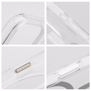 Clear Elite Mag Cover -kuori, kellastumaton, kameranohjauspainike- ja magneettiyhteensopiva, IPHONE 16 PRO MAX läpinäkyvä