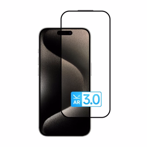 Karkaistu lasi Tel Protect 10X AR 3.0 AntiReflective Titanium Iphone 15 Pro Max (kirjekuori)