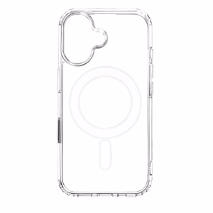 Anti Shock 1,5 mm Mag Suojakuori iPhone 16 6,1 tuumalle läpinäkyvä iso aukko + painike