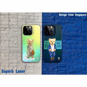 Zuck Bear French Riviera Chic iPhone 15 Pro Max Suojakuori Saint Tropez Shimmer