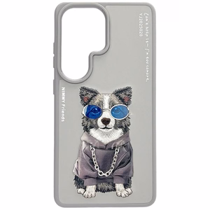Nimmy Glasses Cool Dog Suojakuori Samsung Galaxy S26 Ultra - Harmaa