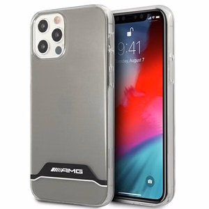 AMG Electroplate Black&White Suojakuori iPhone 12 / 12 Prolle - läpinäkyvä
