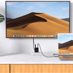 Acefast 2in1 laturi GaN 65W USB Type C / USB, HDMI 4K 60Hz sovitin (setti kaapelilla) musta (A17 black)