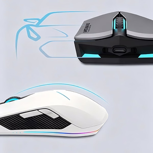 Machenike M721 Wireless Gaming Mouse 10000 DPI with RGB Backlight - White