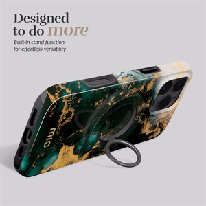 MIO Green Marble Magsafe suojakuori rengaspidikkeellä