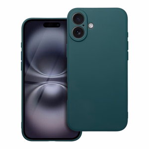Matta tummanvihreä Suojakuori iPhone 16 PLUS:lle