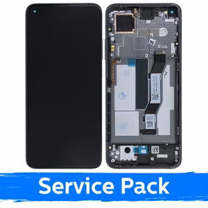 LCD Näyttö yhteensopiva Xiaomi Mi 10T / 10T Pro kehyksellä / Cosmic Black / (Service Pack)