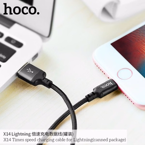 Hoco USB-A - Lightning -kaapeli 1 m X14 - musta
