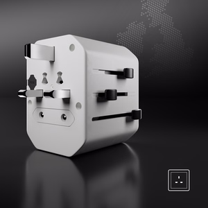 SBS TEADAPTUSBTCUNI USB-C USB-A Universaali Matkasovitin - valkoinen