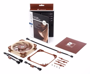 Noctua NF A12x25 5V PWM tietokoneen kotelotuuletin 12 cm beige, punainen