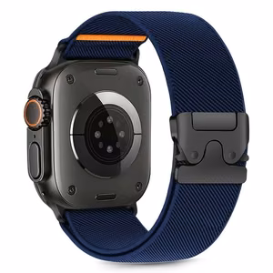 Tech-Protect Nylon Clasp Hihna Apple Watch 6/7/8/9/10/SE/Ultra 1/2 44/45/46/49mm Laivastonsininen