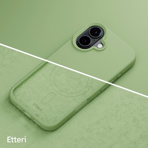 Etteri Silikoninen Mag suojakuori iPhone 16 6,1:lle vaaleanvihreä