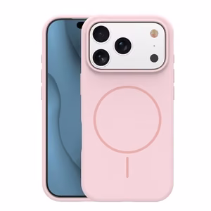 Silicone Thin Mag case for iPhone 17 Pro Max 6,9" / 18 Pro Max 6,9" light pink