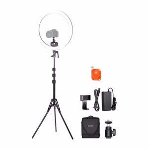 NEEWER SRP18C 17cm Selfie Kit with Round LED Phone Light