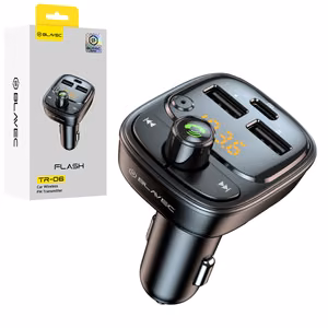 Blavec FM Transmitter Flash TR-06 MP3, Bluetooth - 2xUSB + Type C - PD 30W (TFMFTR06-B) black