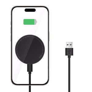 Tech-Protect QI15W-A33 Inductive Charger with MagSafe and Stand with USB-A / USB-C Cable - Black