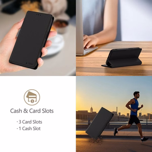 Tech-Protect Wallet RS Suojakuori Samsung Galaxy A56 5G:lle - Musta