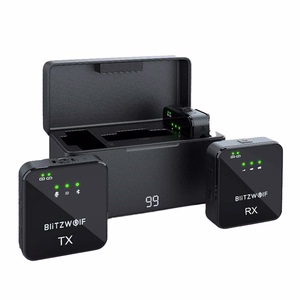 BlitzWolf BW-SX63 langaton mikrofoni 1000mAh (musta)