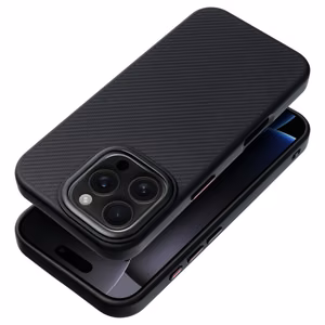 Suojakuori iPhone 16e:lle (SE 4 2025) / 17e Carbon Elite Mag Cover MagSafe-yhteensopiva musta