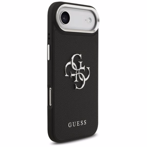Guess Grained Big 4G Classic Logo -suojakuori iPhone 17 Air - musta