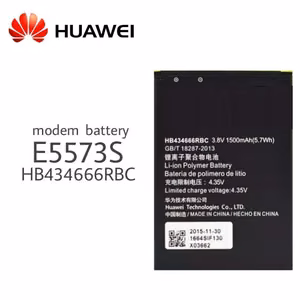Akku Huawei HB434666RBC modeemille, 1500mAh E5573/E5575/E5576/E5776/E5577 (yhteensopiva HB434666RAW:n kanssa)