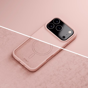 Etteri Silikoninen Mag Suojakuori iPhone 17 Pro -puhelimelle vaaleanvaaleanpunainen