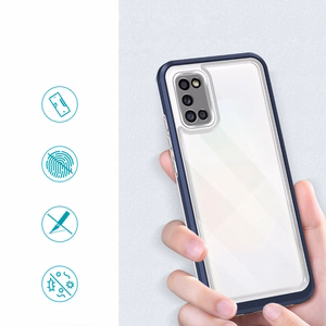 Kirkas 3in1 tapauksessa Samsung Galaxy A03s (166) kehys geeli kansi sininen