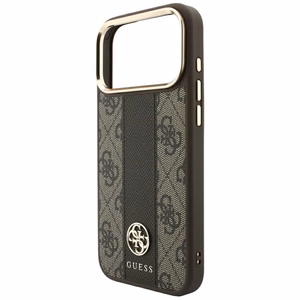 Kotelo mallille IPHONE 18 Pro Max/17 Pro Max MagSafe-yhteensopiva (Stripe Round and Classic Logos 4G) (väri: ruskea)