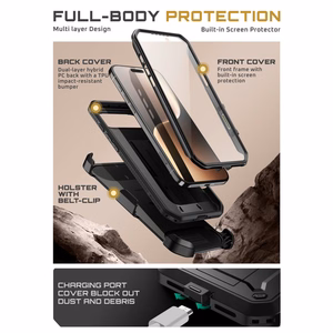 Supcase UB Pro Suojakuori iPhone 17 Air:lle - Musta