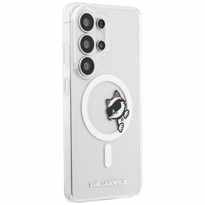 Karl Lagerfeld IML Peekaboo Choupette case for Samsung Galaxy S26 Ultra, with MagSafe, clear