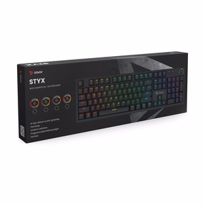 SAVIO STYX Mekaaninen Näppäimistö Outemu Brown, Hot Swap, RGB