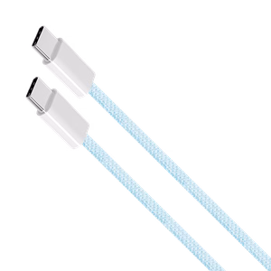Krüger&Matz Basic USB-C–USB-C-kaapeli, 100 W, 1,5 m, sininen