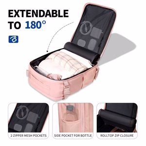 Tech-Protect Defender S50 reppu Ryanair & Wizz Air 20L kannettava tietokone - vaaleanpunainen