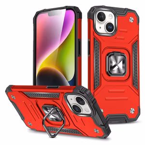 Wozinsky Ring Armor iPhone 15 Plus Ring Armor Suojakuori - punainen