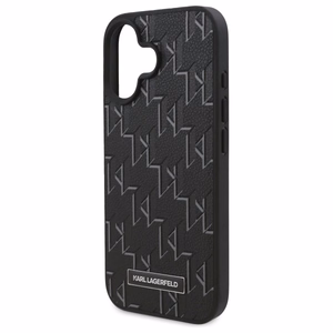 Karl Lagerfeld Hot Stamp MagSafe Suojakuori iPhone 16:lle - Musta