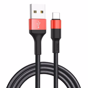 Hoco USB-A - USB-C -kaapeli 2A 1 m X26 musta-punainen