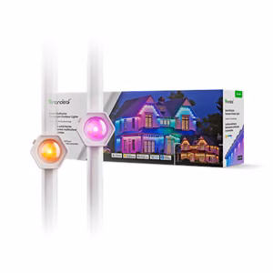 Nanoleaf Smart Multicolor Permanent Outdoor Lights Smarter Kit, 15m 16+ Million Colours