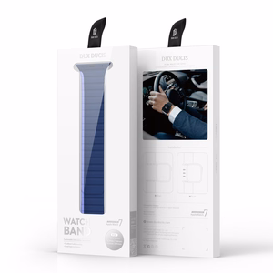 Magneettinen Apple Watch SE, 9, 8, 7, 6, 5, 4, 3, 2, 1 (41, 40, 38 mm) Dux Ducis Hihna (LD Version) - sininen