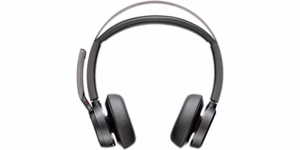 HP Poly Voyager Focus 2-M USB-C-C -kuulokkeet USB-C/A-adapteri latausteline