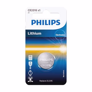 Akku PHILIPS CR2016 Minicells Lithium 1kpl Blister