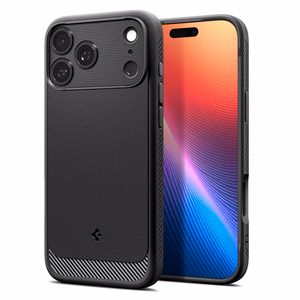 Spigen Rugged Armor Mag MagSafe Suojakuori iPhone 17 Pro Max:lle - Matte Black
