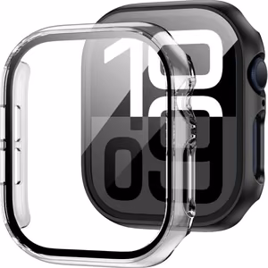 Tech-Protect Defense360 Karkaistu lasi Suojakuori Apple Watch 10:lle (46mm) - Läpinäkyvä