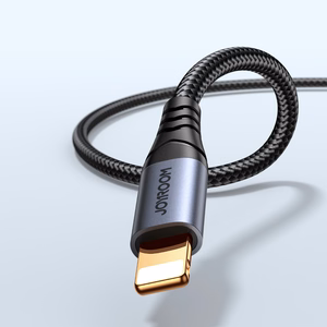 Joyroom Audio Transfer Series SY-A06 mini jack 3.5 mm / Lightning kaapeli 1.2m - musta