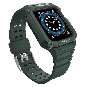 Suojaa hihnan hihna Apple Watch 42/44/45mm panssaroitu asia hihna - vihreä