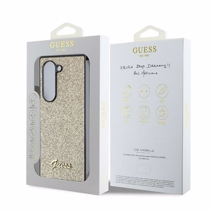 Guess Suojakuori Samsung Z Fold 6:lle GUHCZFD6HGGSHD (HC PU 4G Glitter Script) kultainen