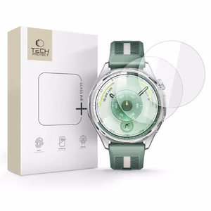 Tech-Protect Glass Fit+ 2 kappaleen karkaistu lasi Huawei Watch GT 6 46mm:lle - Läpinäkyvä