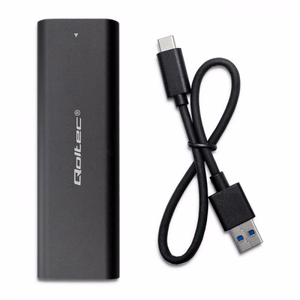 Qoltec 50311 storage drive enclosure SSD enclosure Black M.2